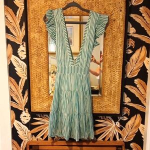 Oliphant Striped Green Dress